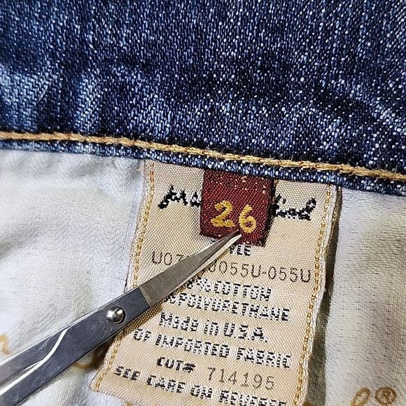 7 for all Mankind Low Rise Bootcut Jeans Size 26 - Picture 8 of 12